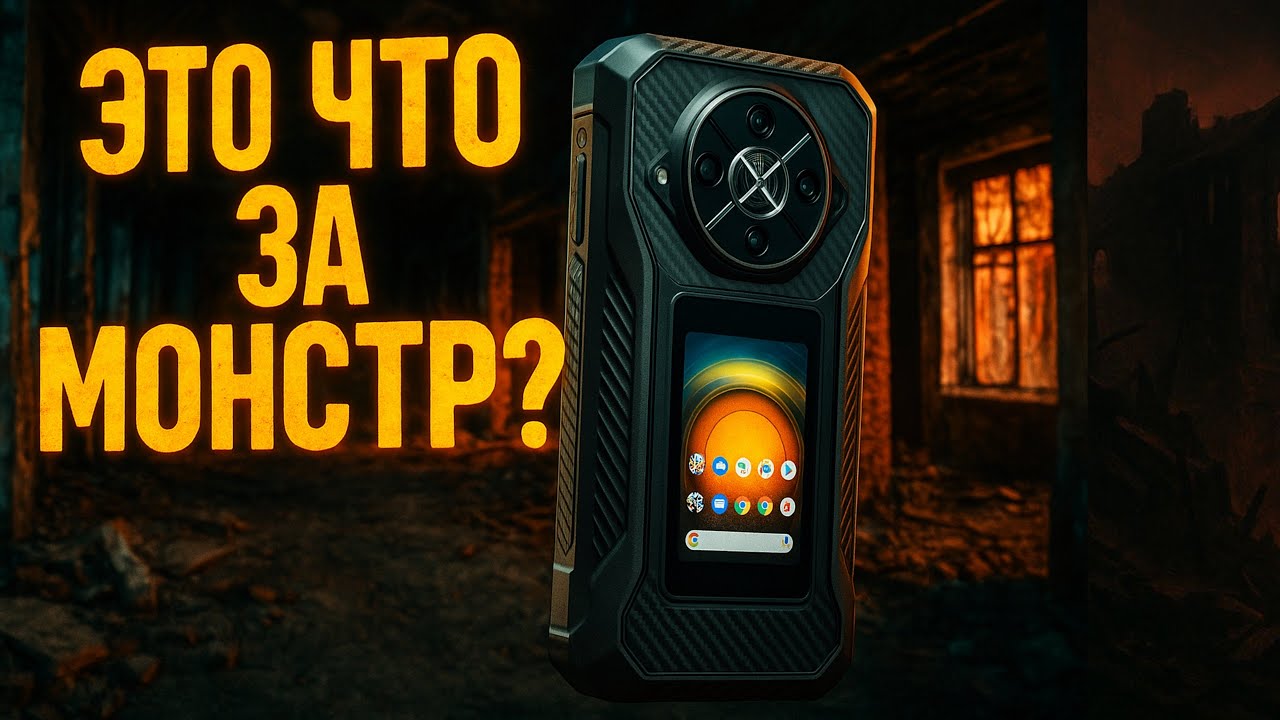 Первый в МИРЕ Смартфон с ДВУМЯ ПОЛНОЦЕННЫМИ ЭКРАНАМИ - ЗАЩИЩЕННЫЙ Ulefone Armor 30 Pro - 32Gb Ram