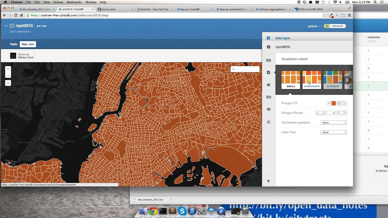 Carto Tutorial Workshop: Create Dynamic Data-driven Maps