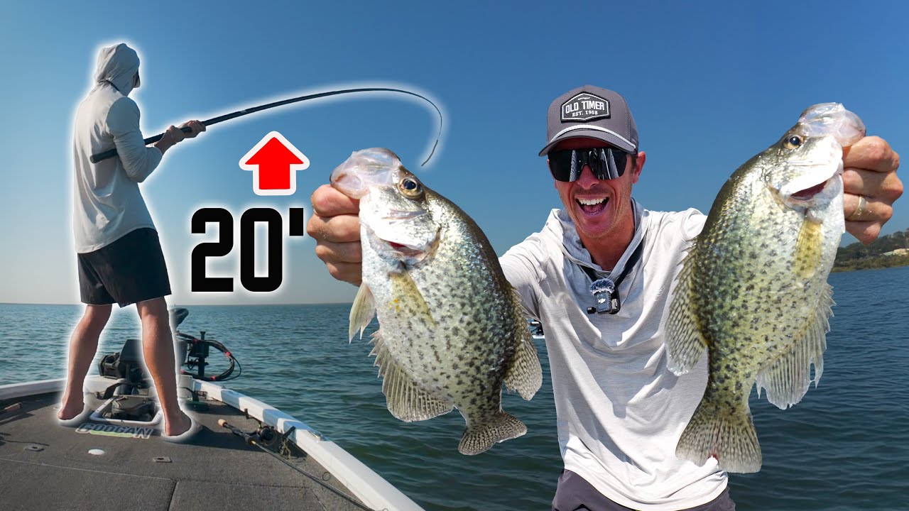 Crappie Fishing with 20' Pole! (Catch N Cook)