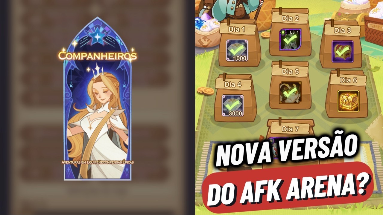 AFK COMPANHEIROS, NOVA VERSÃO DO AFK ARENA