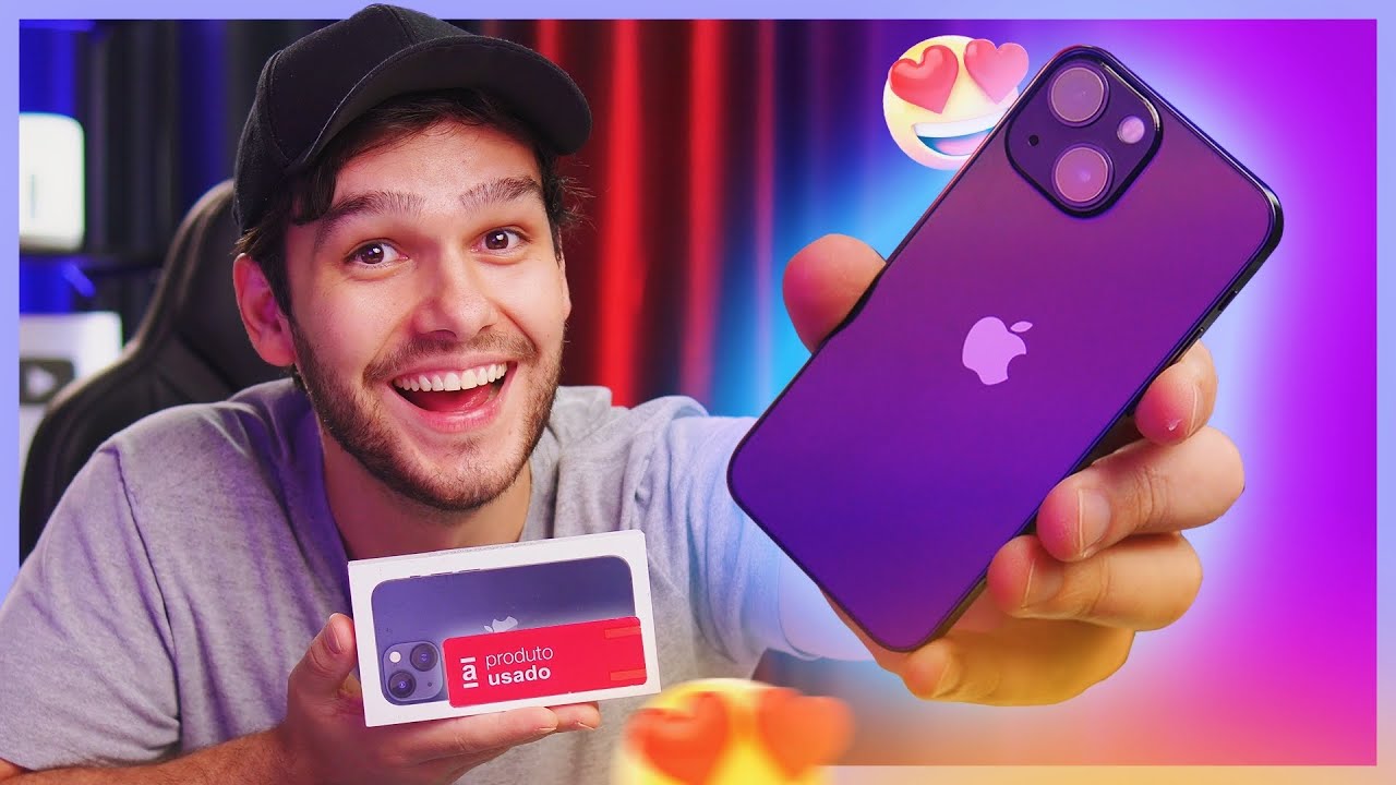 COMPREI UM IPHONE 13 USADO DO TAMANHO MINI