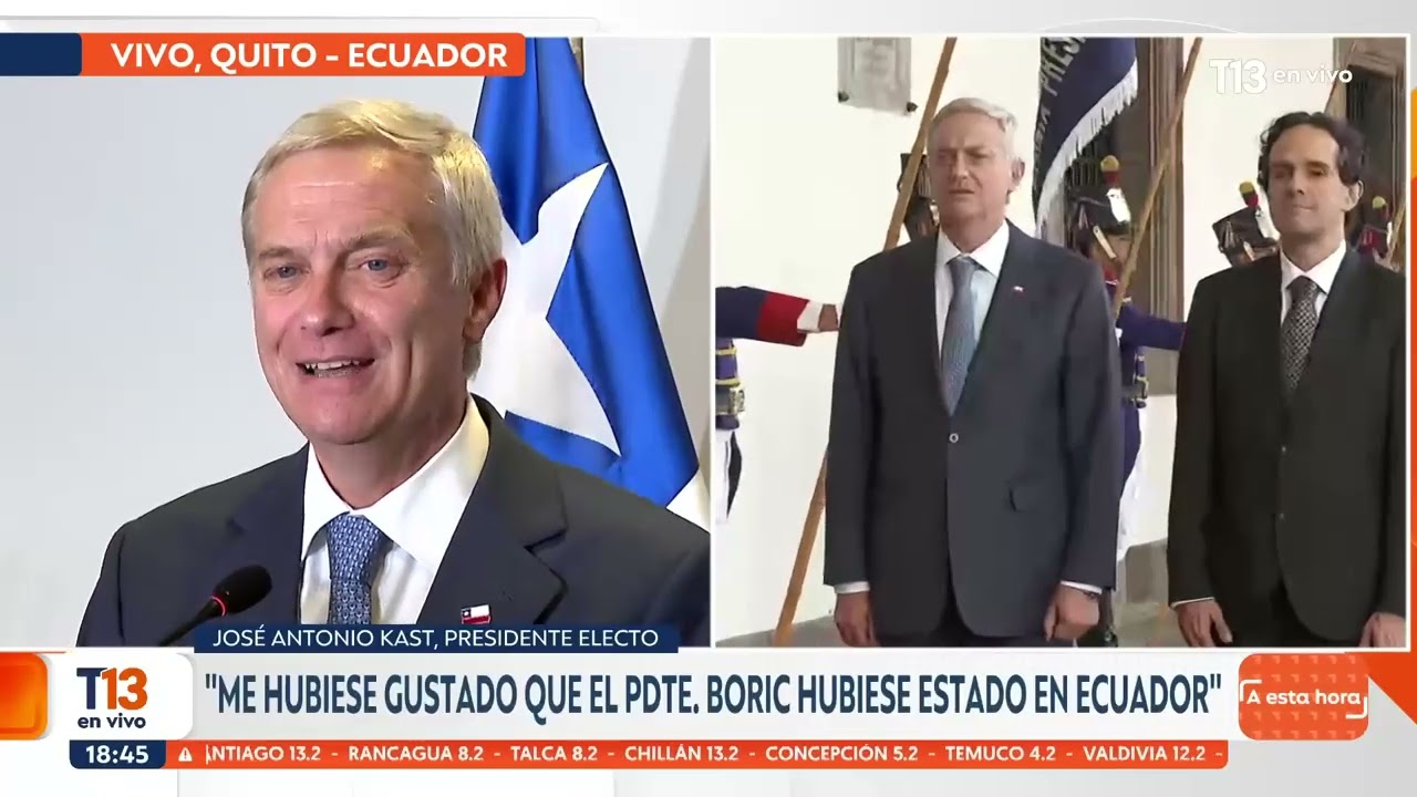 Kast arremete contra Maduro tras reunión con Noboa
