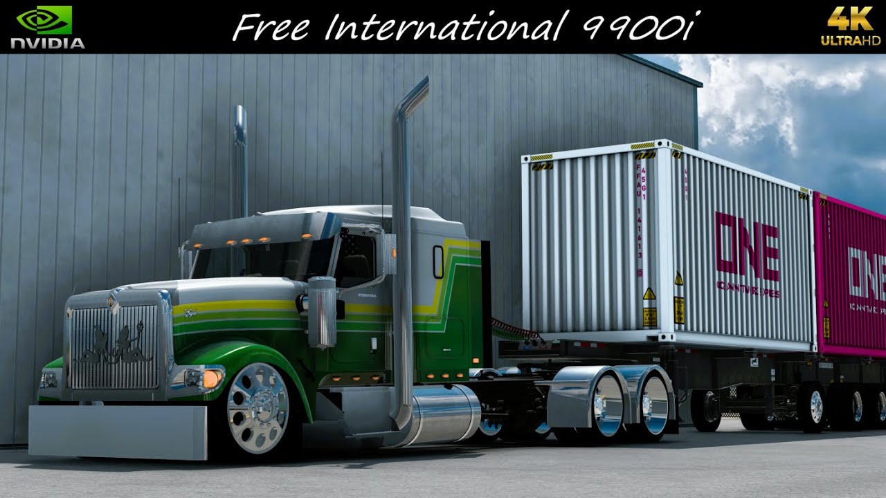 *Free Intrernational 9900i* One Containers Hauled Cheyenne to Sidney *JBX2/TAA* ATS 4K 1.57