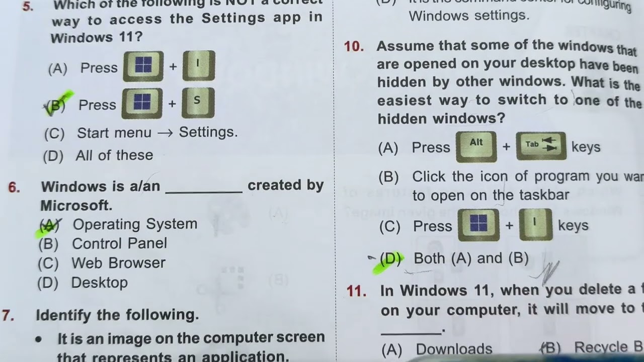 Computer Olympiad MS Office question Answer solution MCQ आसान तरीके से समझें 