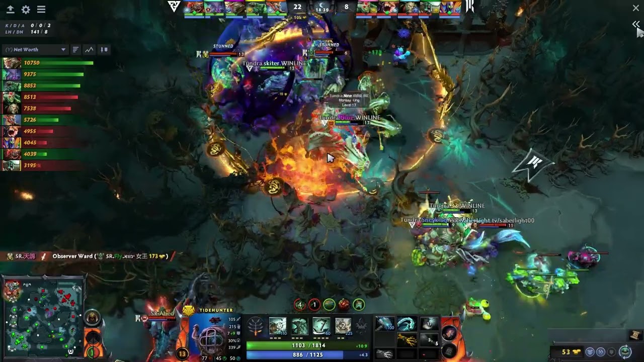 Dota 2 Bali Major Day 2 Shopify Rebellion VS Tundra Game 1 Highlights