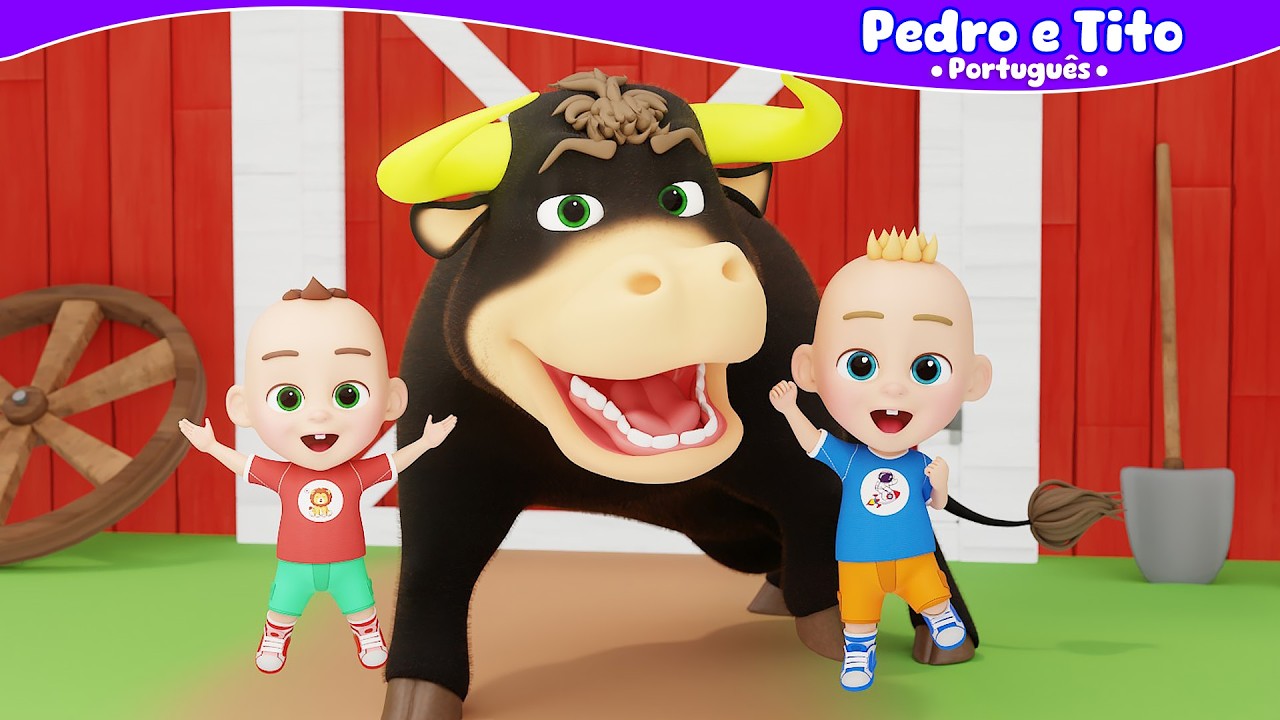 Boi da Cara Preta da Alegria! - Pedro e Tito | Vídeo Infantil | Português