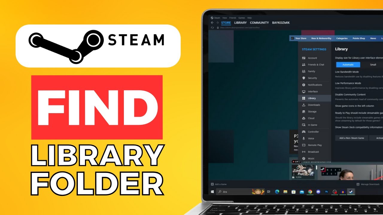 Как найти папку библиотеки Steam (2024) Простое руководство