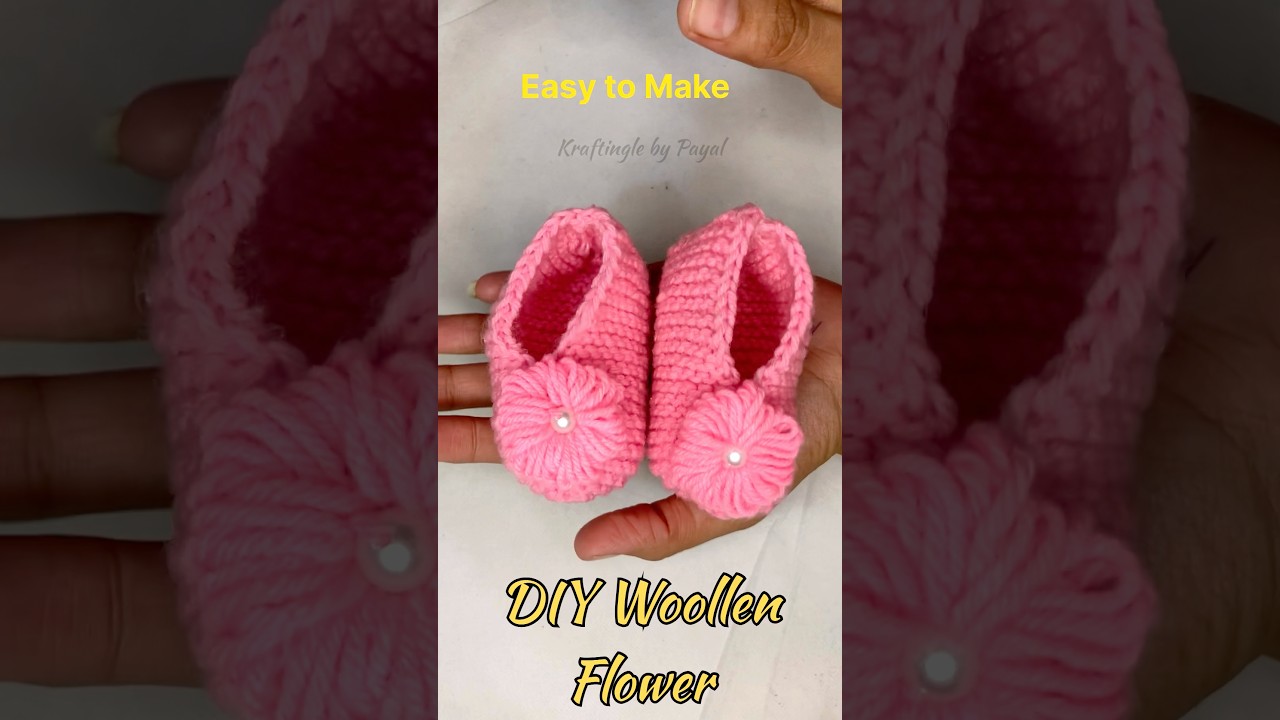 DIY Woollen Flower 🌼 | Just 5 Minutes Craft | Easy & Quick 