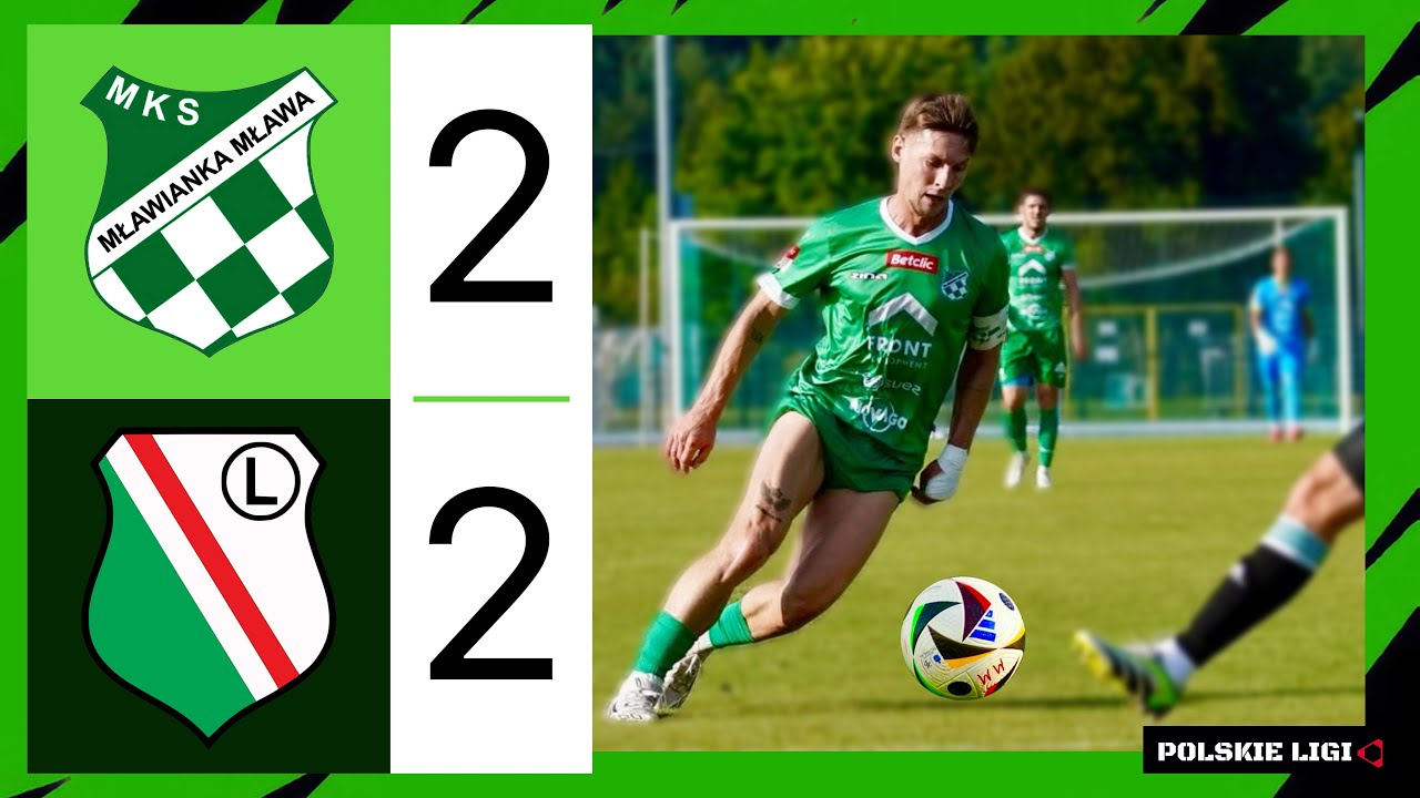 SKRÓT MECZU: MŁAWIANKA MŁAWA - LEGIA II WARSZAWA