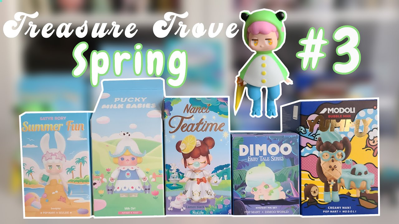 Treasure Trove #3 Spring Blind Box Unboxing (Popmart & Rolife)