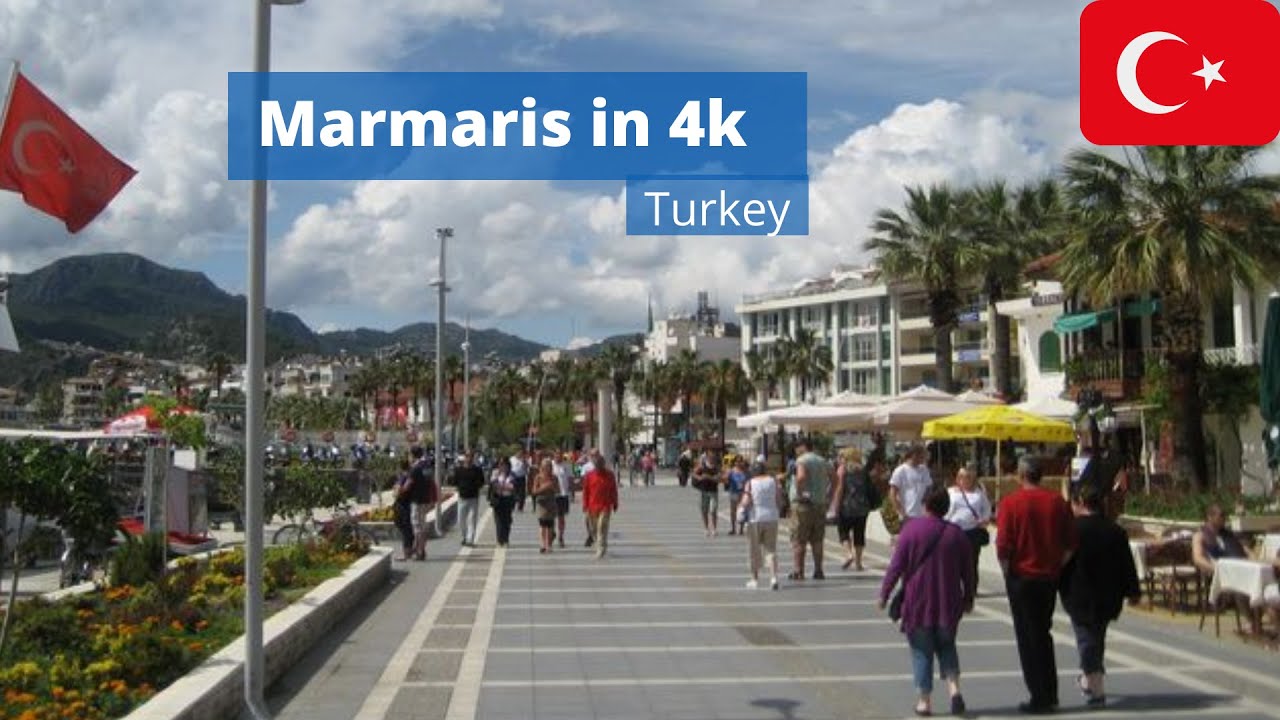 Мармарис, Турция 🇹🇷- 2022 - Пешеходная экскурсия 4K-HDR