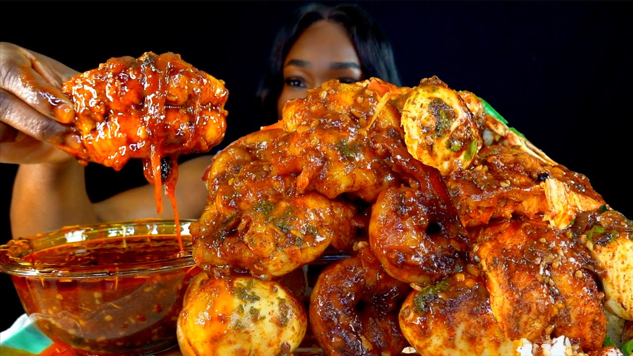 DESHELLED SEAFOOD BOIL MUKBANG | DESHELLED | SEAFOOD BOIL MUKBNAG | Seafood | MUKBANG