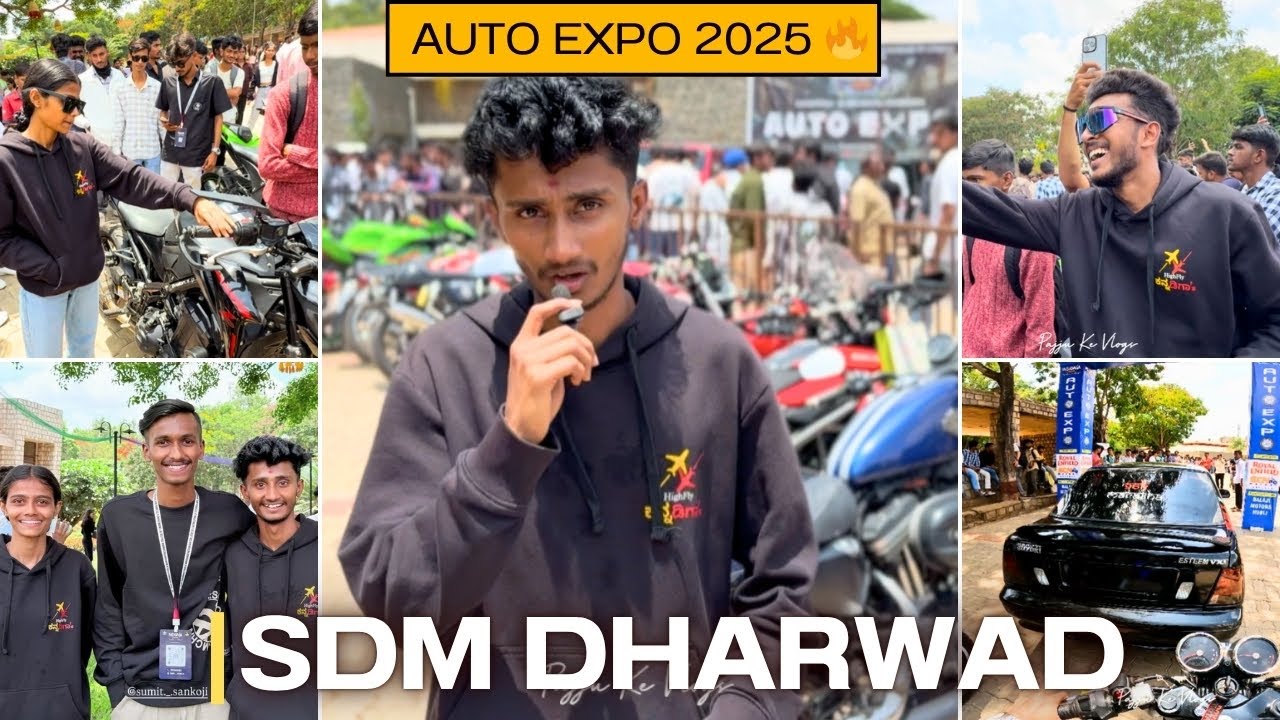 Moto Expo at SDM College Was LIT! 😍 @prattukevlogs007 | #autoexpo2025 #sdm #bvb |