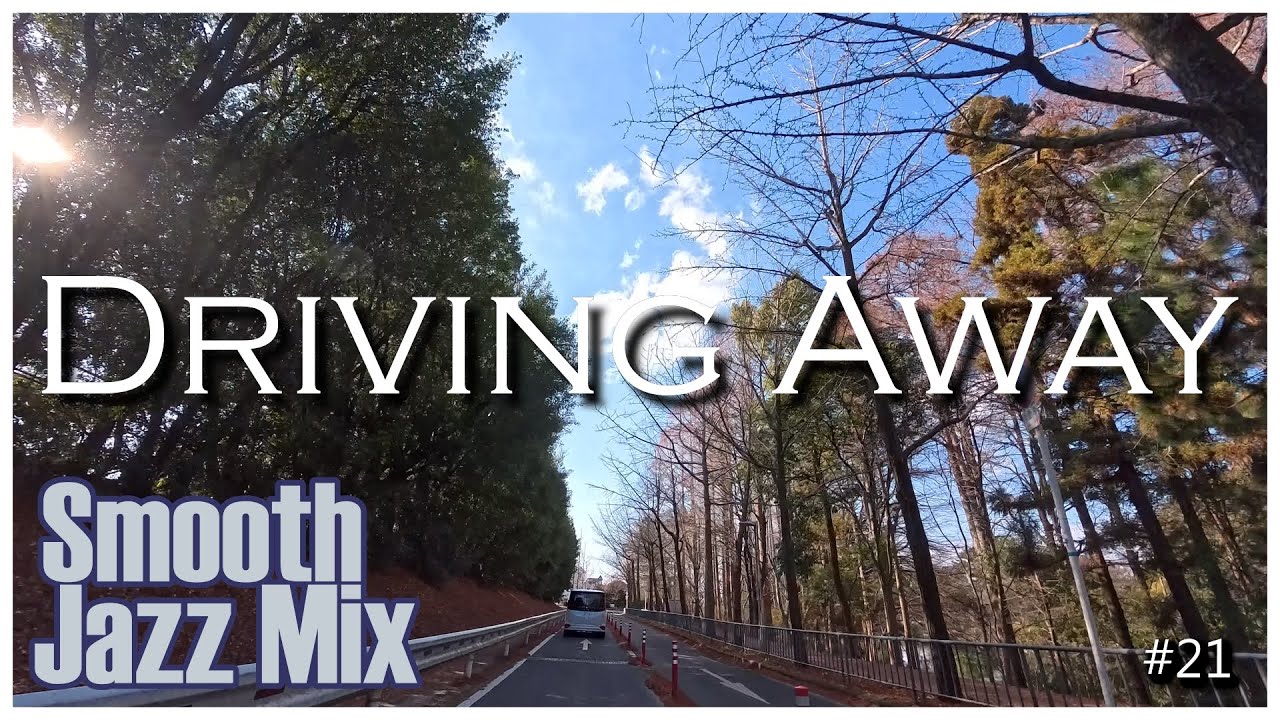 Smooth Jazz Mix #21 // DRIVING AWAY  // JAPAN 4K Dashcam Drive // Shades of Winter