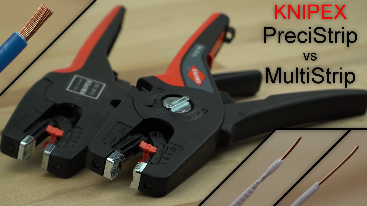 KNIPEX PreciStrip16 vs MultiStrip10 - automatische Abisolierzange Vergleich / Test | Werkzeug Review