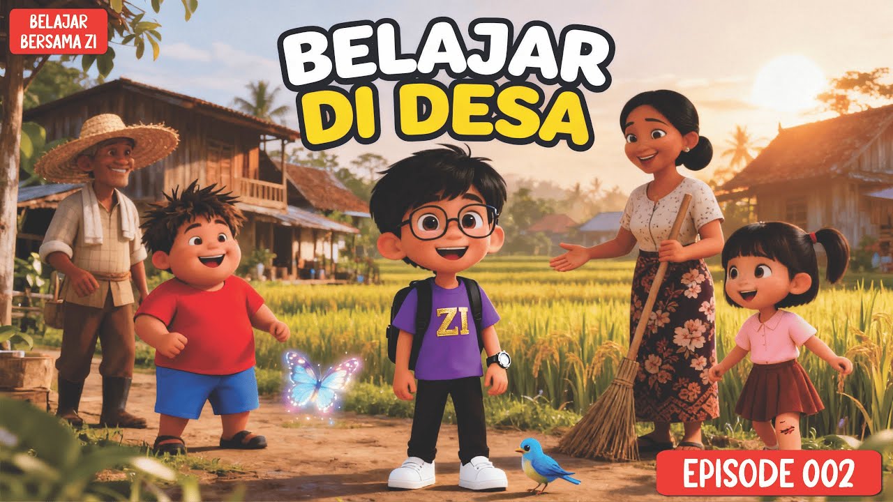 Belajar di Desa yang Seru dan Menyenangkan | Belajar Bersama ZI – Episode 002