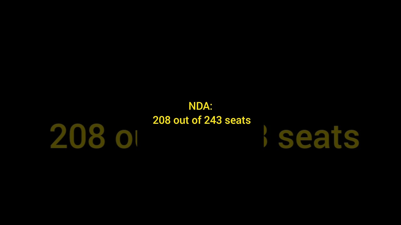 NDA sweeps Bihar with a historic mandate.🥳🥳🤌🏻👍🏻