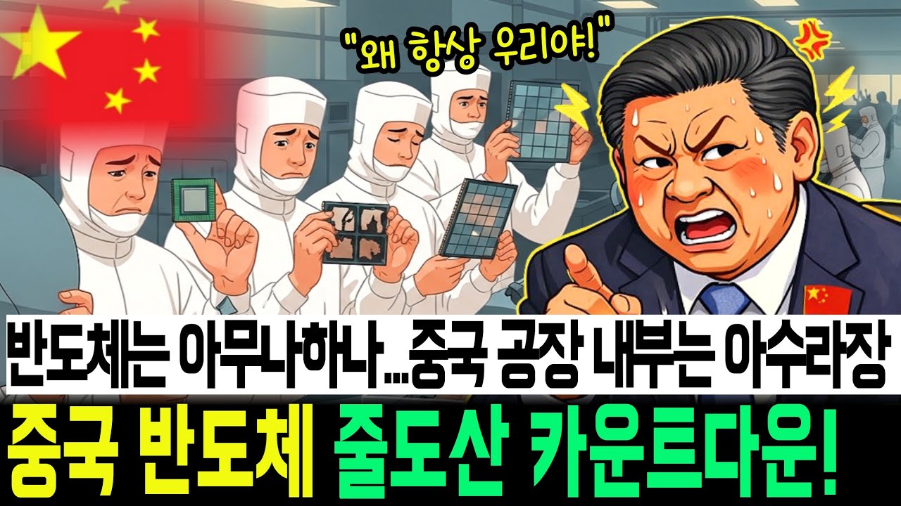 중국이 초조해하는 진짜 이유...겉으론 정상, 속은 붕괴… 중국 반도체의 민낯
