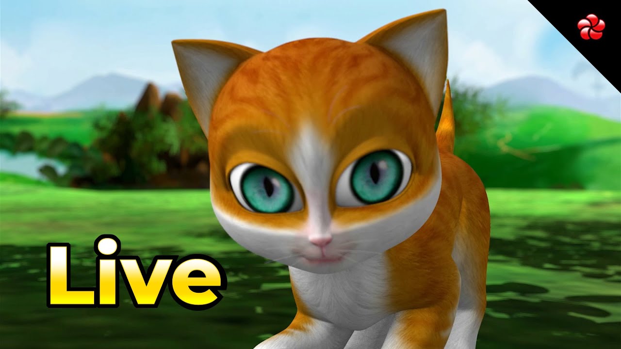 🔴 LIVE STREAM 🐾 காத்து பூனை பட்டாம்பூச்சி  Live Cartoons