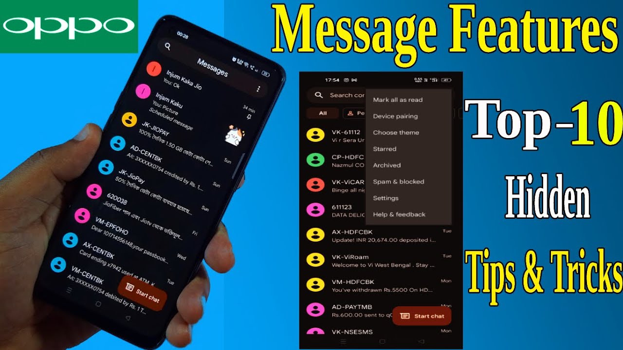 Oppo Message Settings | Oppo Best Message Features | Oppo Message Tips and Tricks