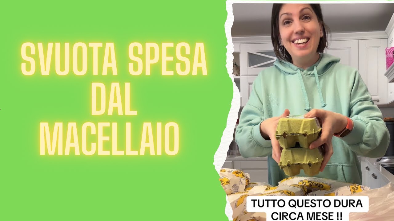 Svuota spesa dal macellaio #vitadamamma #food #famiglia 