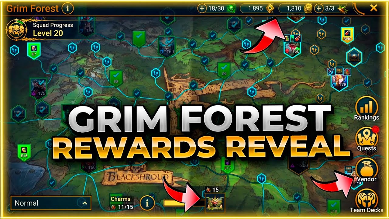 FIRST LOOK At The Grim Forest Rewards & Map Raid: Shadow Legends