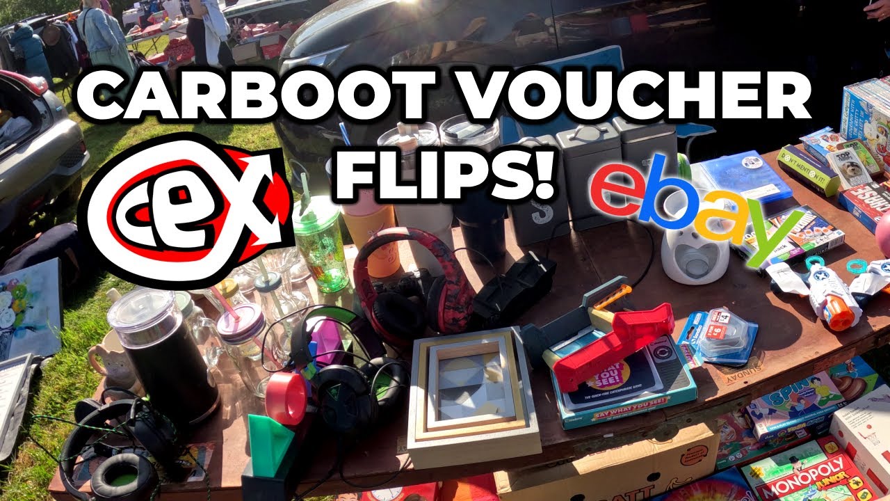 Flipping GAMES into CEX VOUCHERS & eBay PROFIT at the Car Boot!
