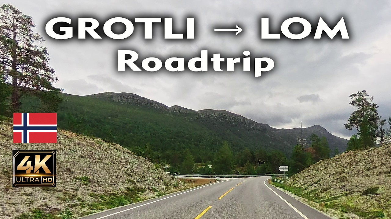 🚗 Fra Strynefjellet, nedover Ottadalen til Lom på RV 15 i 4K