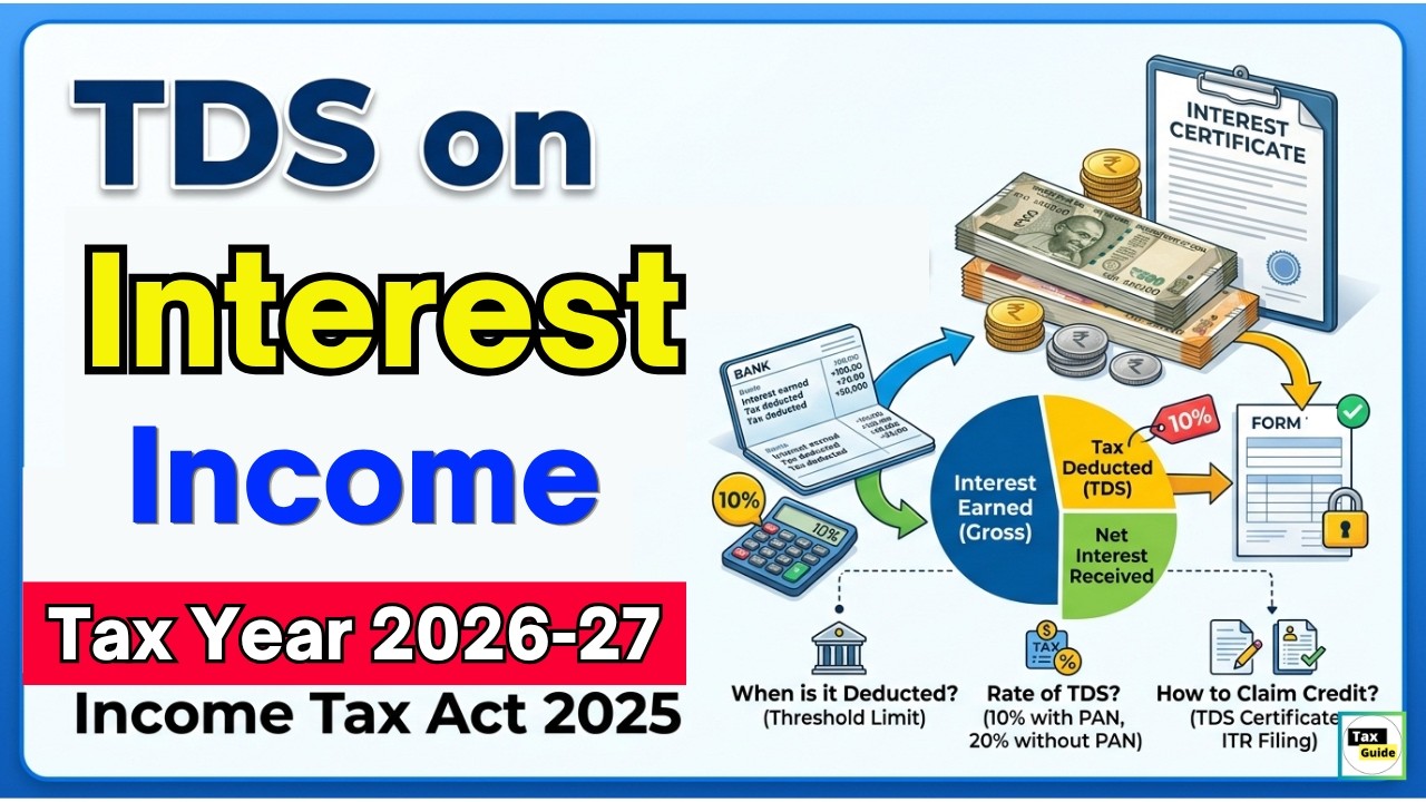 TDS on FDR Interest FY 2026-27 | TDS on Bank Interest TY 2026-2027| TDS on Interest Tax Year 2026-27