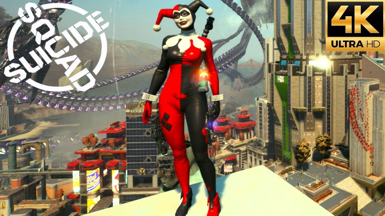 Suicide Squad: Kill The Justice League - Classic Harley Quinn Free Roam Gameplay (4K 60FPS)