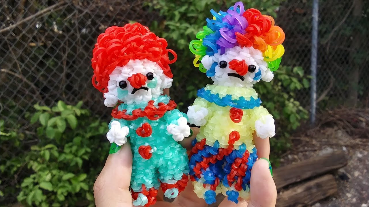 Loomigurumi Clown Tutorial (Rainbowloom)