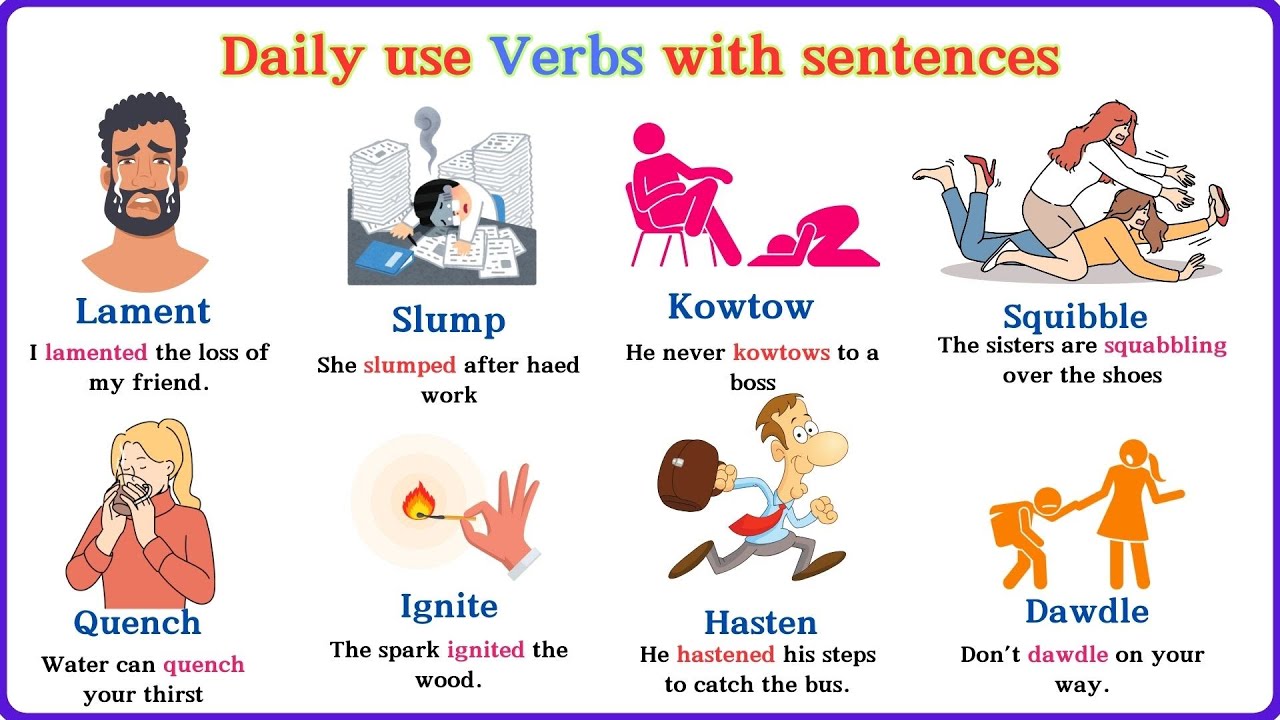 Lesson 148: Fun Uncommon Verbs You Should Know! | Quick & Easy Guide | Vocabulary building #english