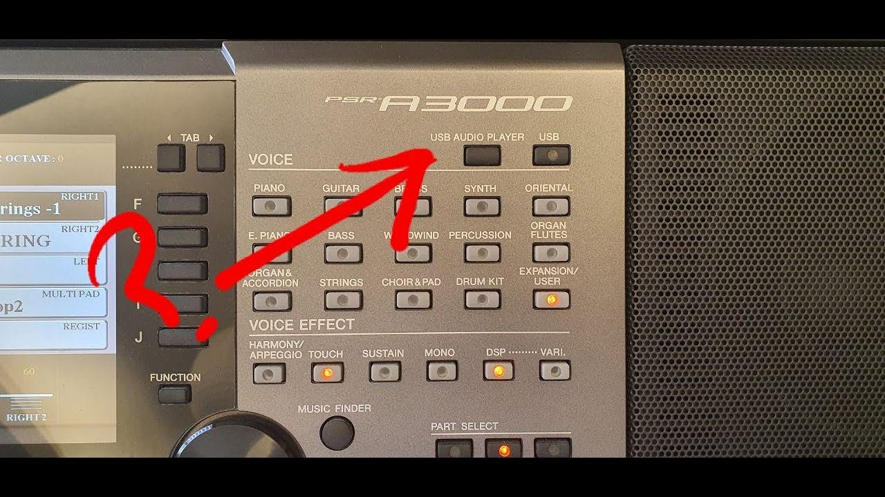 yamaha psr usb audio player