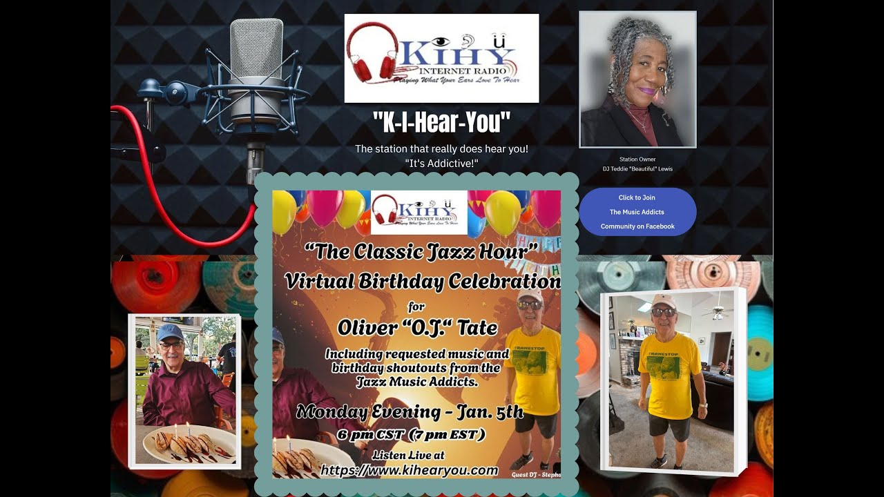 OJs 2026 KIHY Classic Jazz Virtual Birthday Celebration