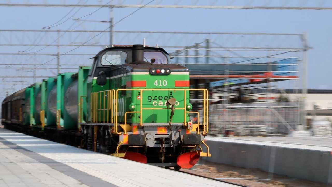 Trains in Arlöv, Sweden