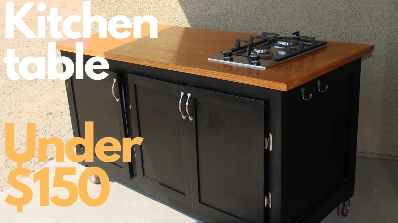How To Build A Outdoor Kitchen. DIY Outdoor Kitchen Table On A BUDGET.