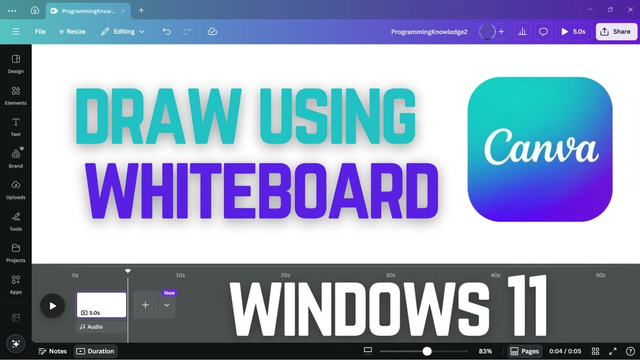 How to Draw Using Whiteboard in Canva | Canva Whiteboard Drawing Tutorial for lectures (2025 Guide)