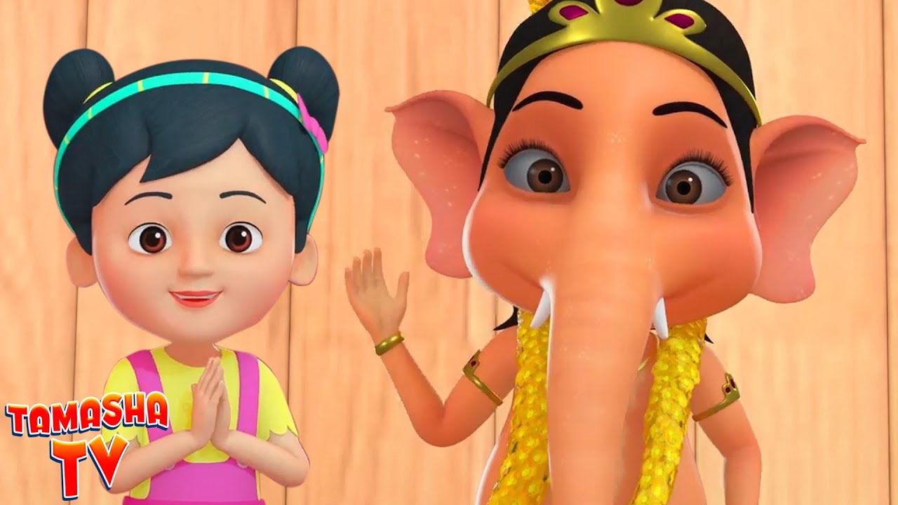 छोटू गणेशा, Chotu Ganesha, Happy Ganesh Chaturti, Hindi Rhyme for Kids