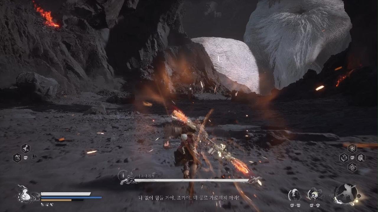 [검은 신화: 오공] 야크샤의 왕(Yaksha King) (전투만 1분 30초 컷) // 설명 있음, 1회차 간단 공략, PS5 Pro