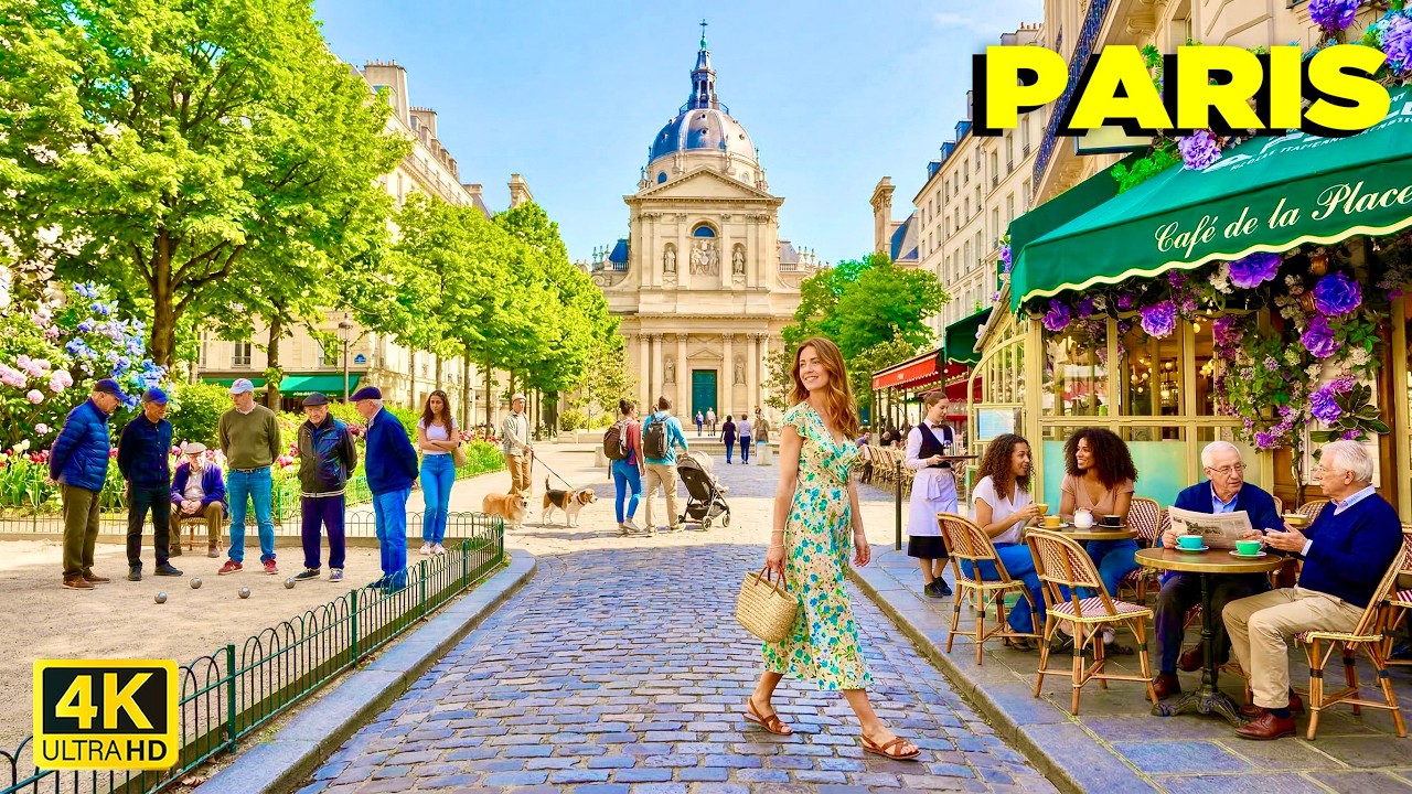 🇫🇷 18 MARCH 2026 Paris Walk 4K60 fps ☀️ Latin Quarter, Luxembourg Garden