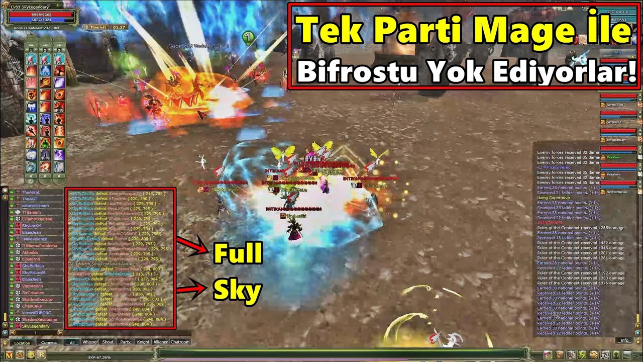Sky - Tek Parti Mage İle Bifrostun Altını Üstüne Getiriyorlar | Sayfalar Akıyor! | Knight Online