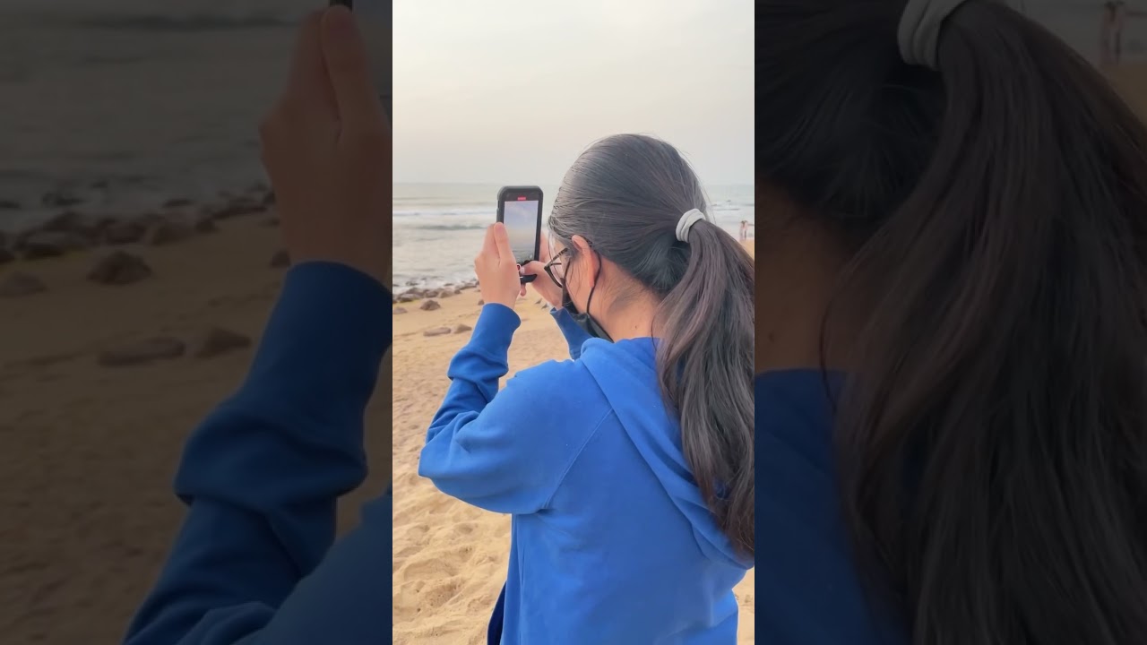 Meeting an internet friend 🥰 #adayinmylife #short #internetfriend #beach
