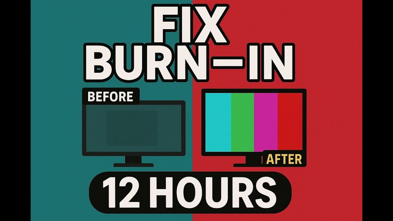 12 Hours LCD/LED Screen Burn-In Fix & Stuck HD Pixel Repair | ( Warning: Contains flashing colors.