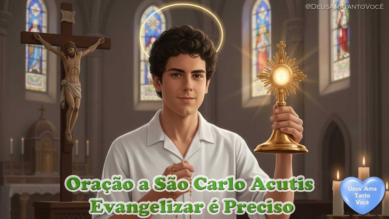 Oração a São Carlo Acutis 🙏💙 Evangelizar é Preciso.