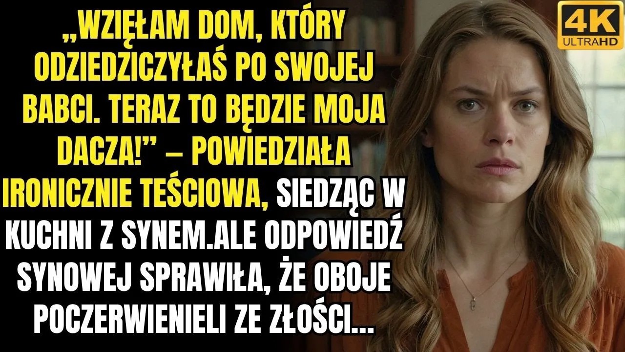 Teraz dom odziedziczony po twojej babci to moja dacza! — synowa zbladła na słowa teściowej…