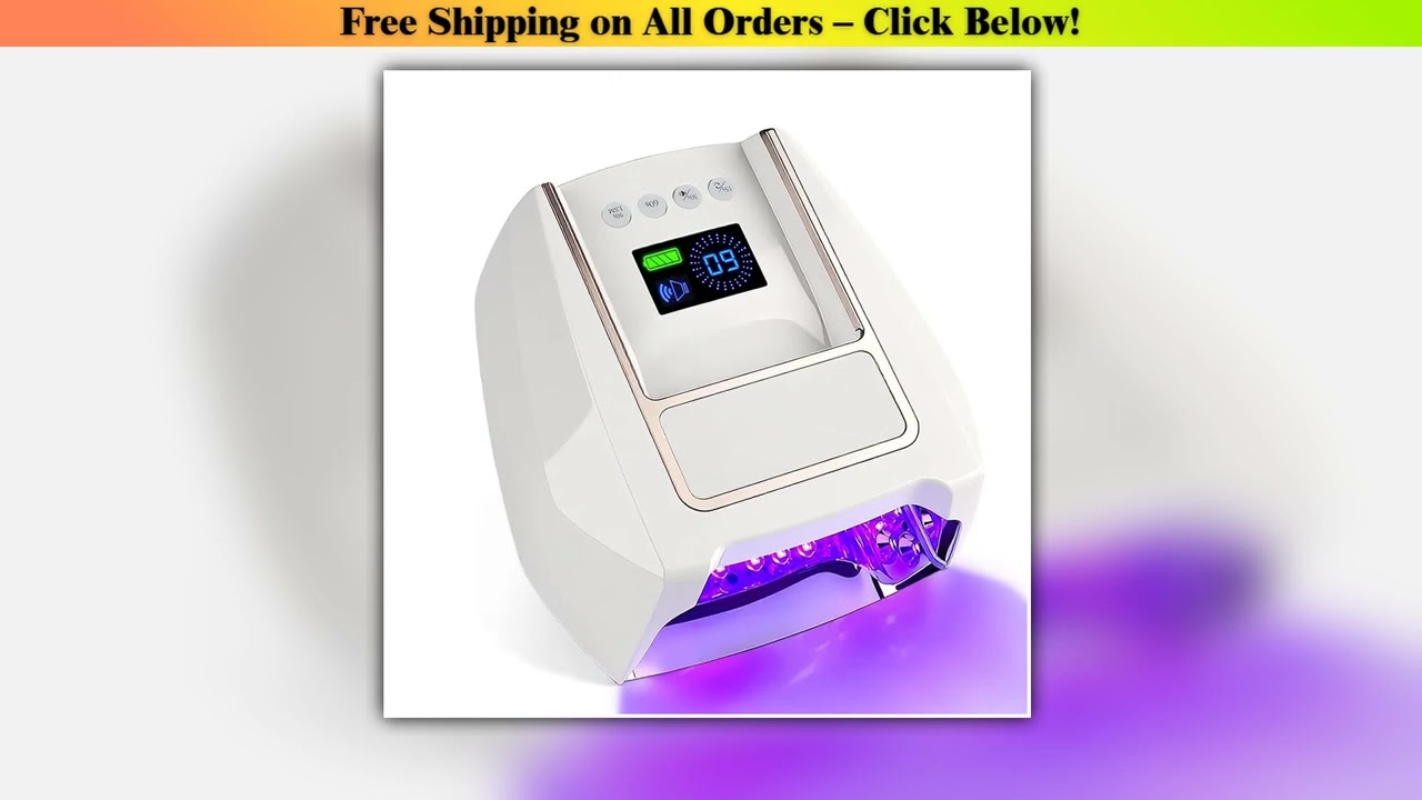 2026 New 126W/72W Rechargeable Nail Lamp Wireless Gel Polish Dryer Pedicure Machine Cordless Nail