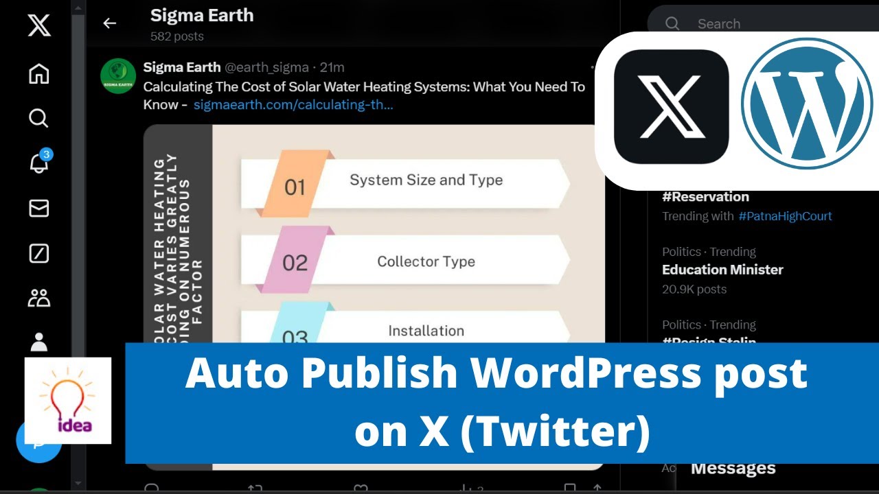 Auto Publish WordPress post on X (Twitter)