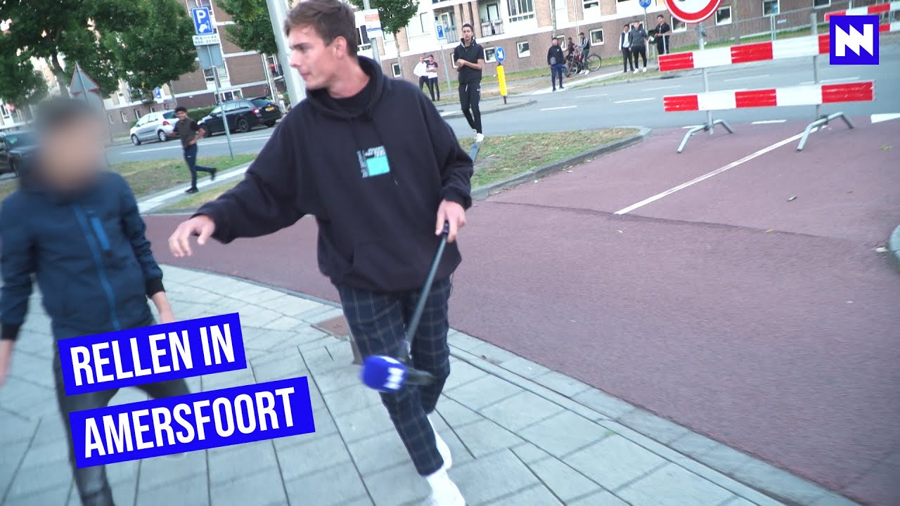 Rake klappen tijdens rellen in Amersfoort