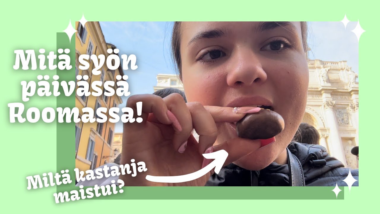 Mitä syön päivässä Roomassa (Italia ruoka vlog)