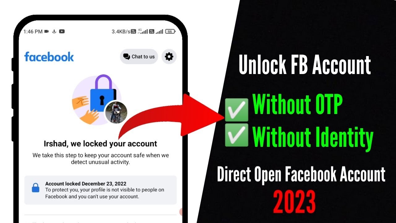 without Identity Unlock Facebook Account 2023 | how to unlock Facebook account without id proof 2023